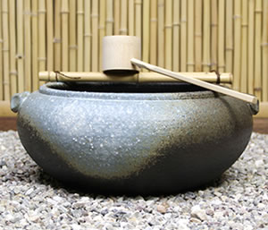 つくばい 陶器ツクバイ しがらきやき蹲 信楽焼