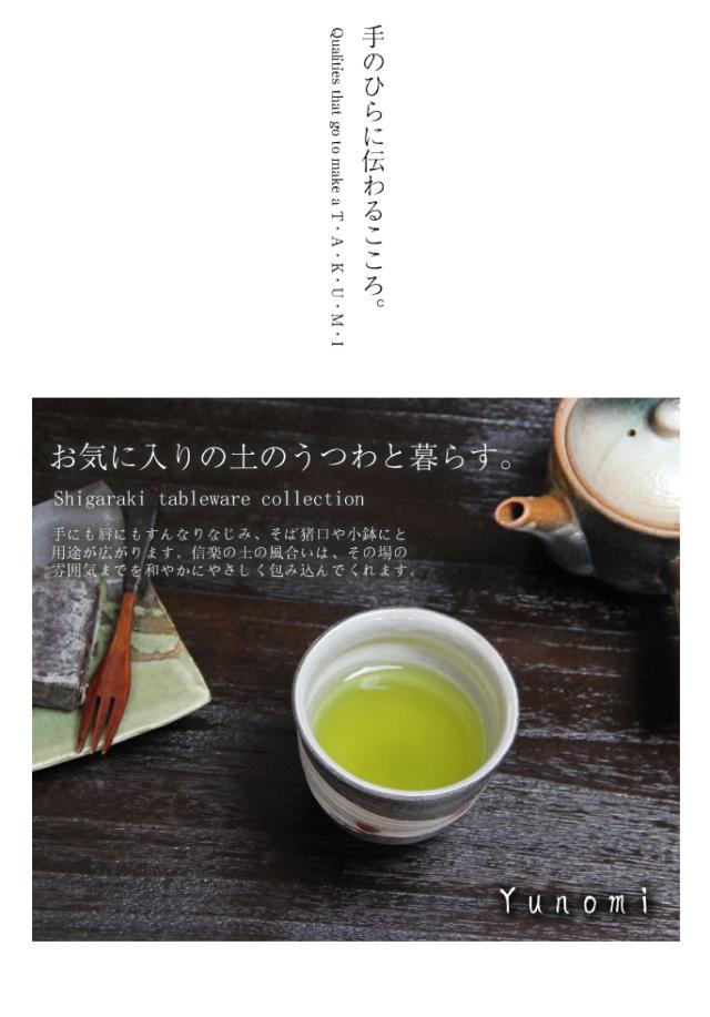 ゆのみ信楽焼湯呑陶器湯のみしがらき焼