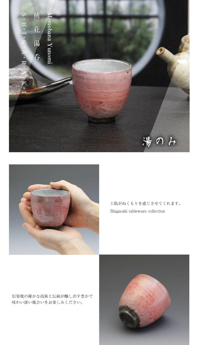 ゆのみ信楽焼湯呑陶器湯のみしがらき焼