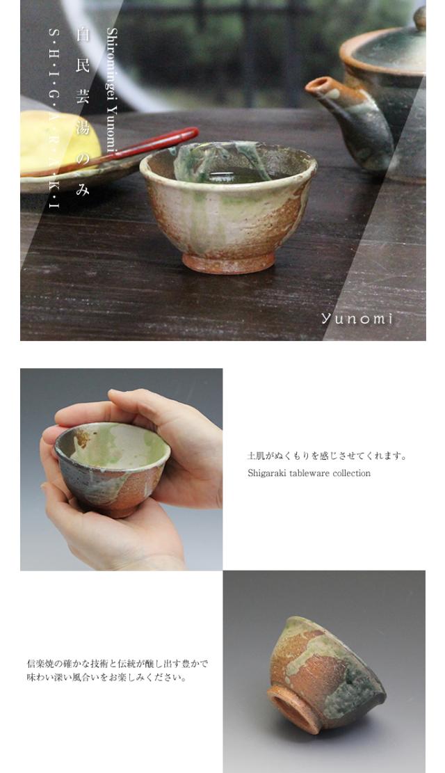 ゆのみ信楽焼湯呑陶器湯のみしがらき焼