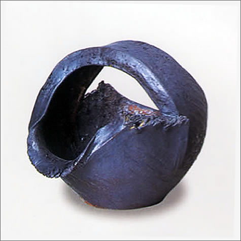 しがらき焼　吐水口　陶器の湯こぼし