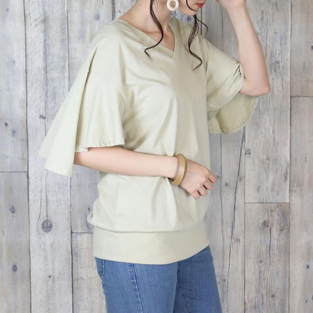 フレア袖,プルオーバー