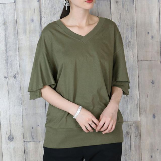 フレア袖,プルオーバー