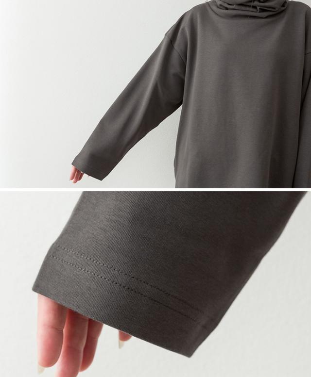 ワイドハイネックスムース