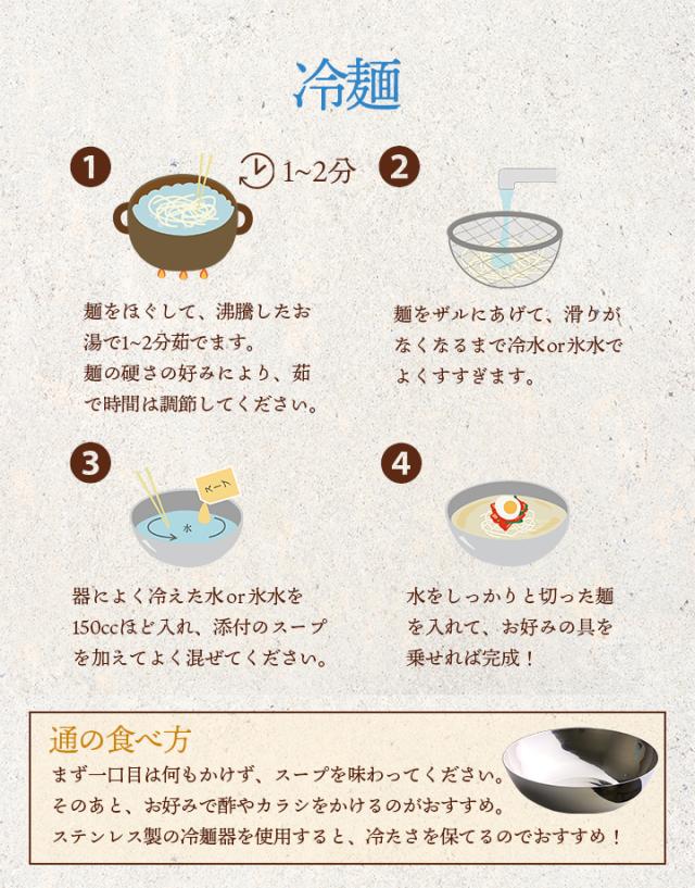 美味しいお召し上がり方・冷麺