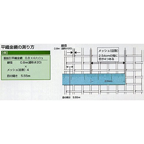 新品大特価 金網 商品代引不可 最安値に挑の通販はau PAY マーケット - やかん屋|商品ロットナンバー:312921032 BUFFALO 亜鉛引平織金網 #18x2.5メッシュ 幅455mmx30m巻 メーカー直送 24H限定