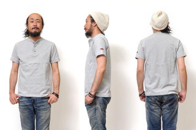 ヘンリーネック メンズ 半袖