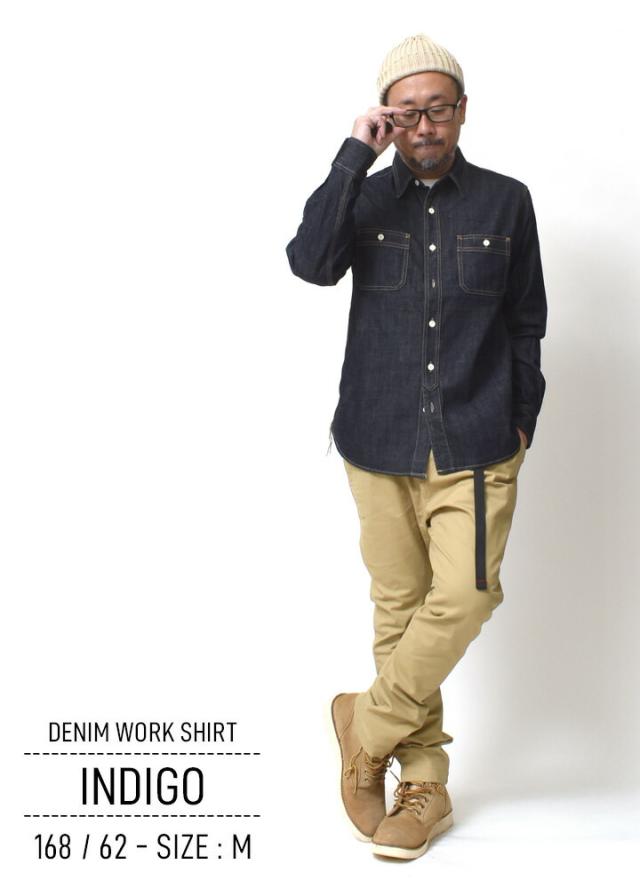 デニムワークシャツ