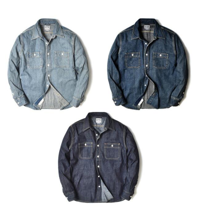 デニムワークシャツ