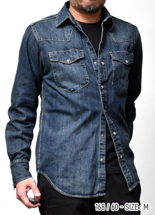 ウエスタンデニムシャツ