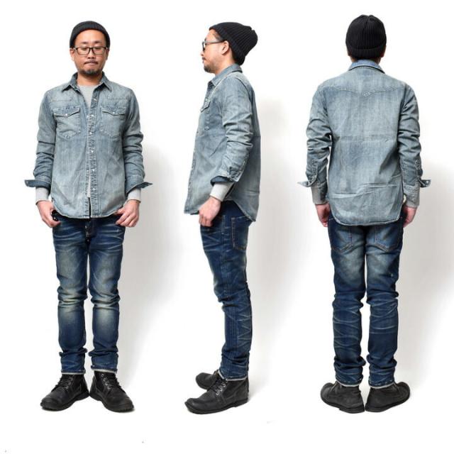 ウエスタンデニムシャツ