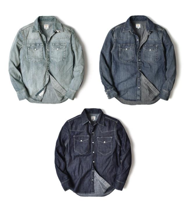 ウエスタンデニムシャツ