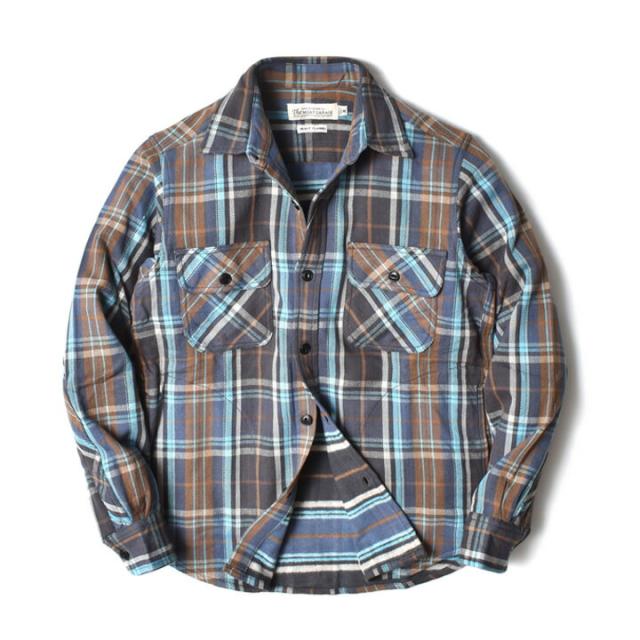 裏起毛ネルシャツ