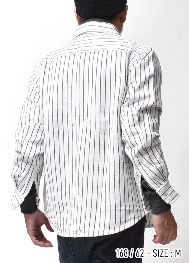 ストライプワークシャツ