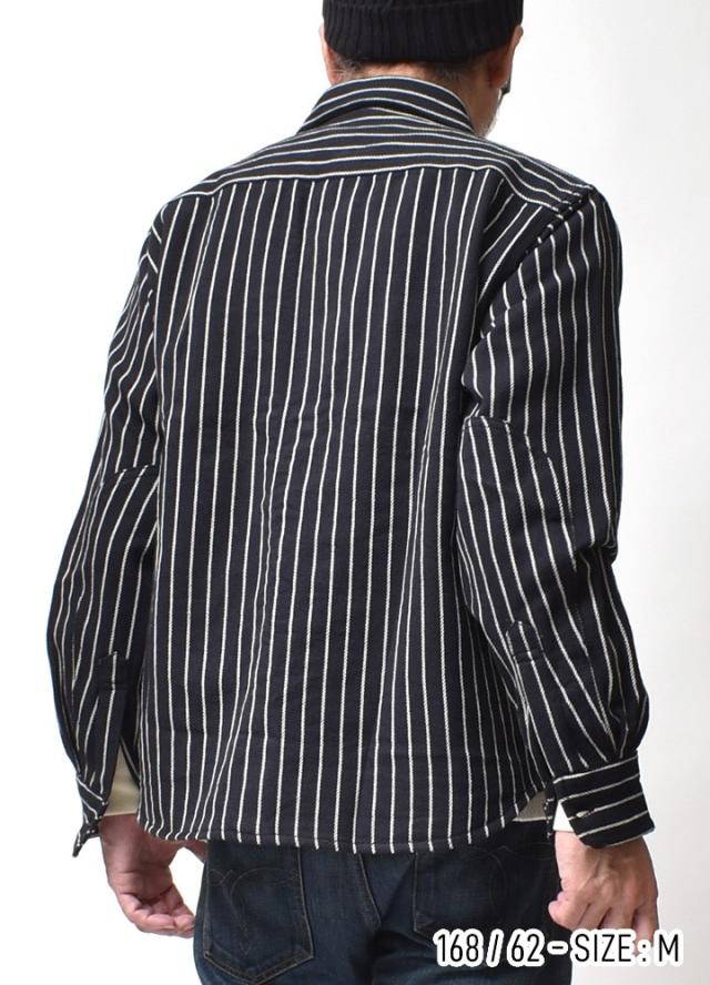 ストライプワークシャツ