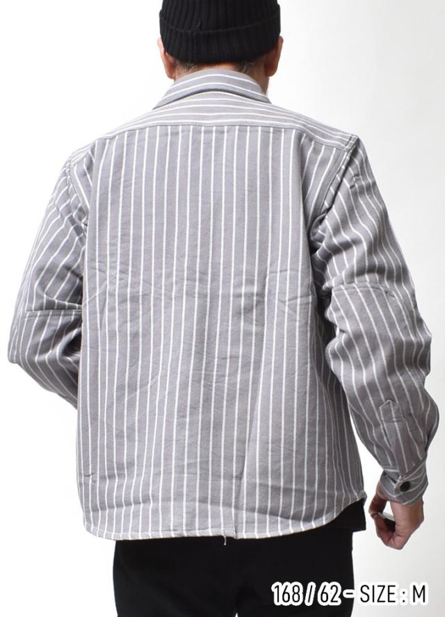 ストライプワークシャツ