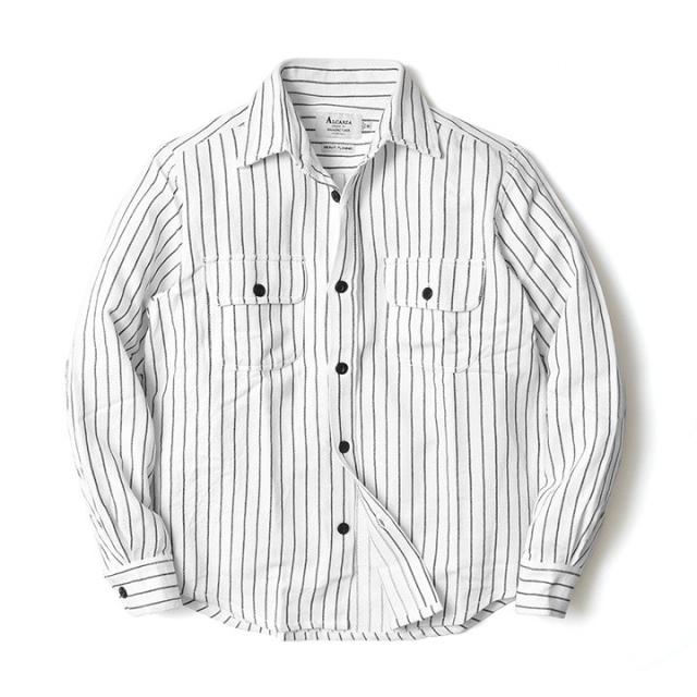 ストライプワークシャツ