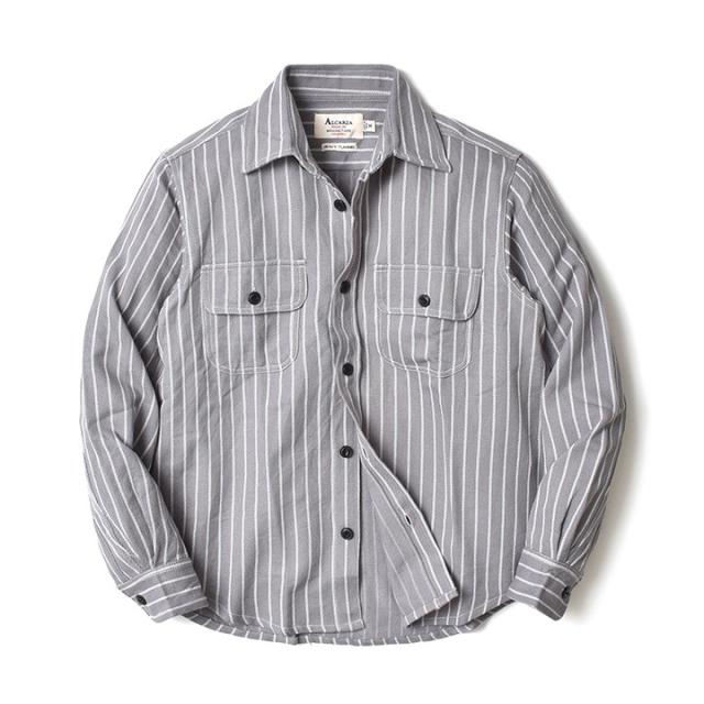 ストライプワークシャツ