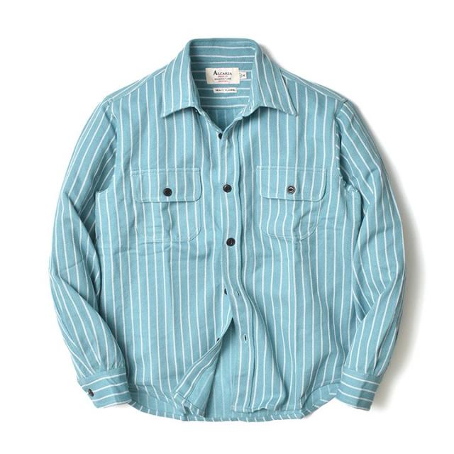 ストライプワークシャツ