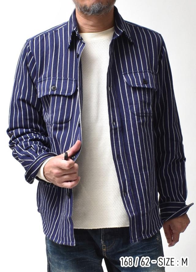 ストライプワークシャツ