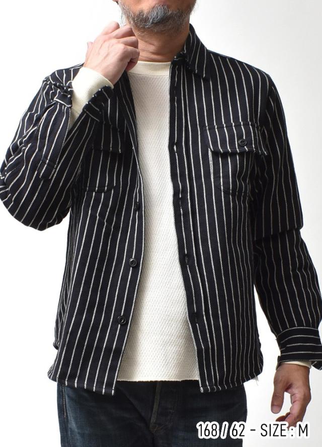ストライプワークシャツ