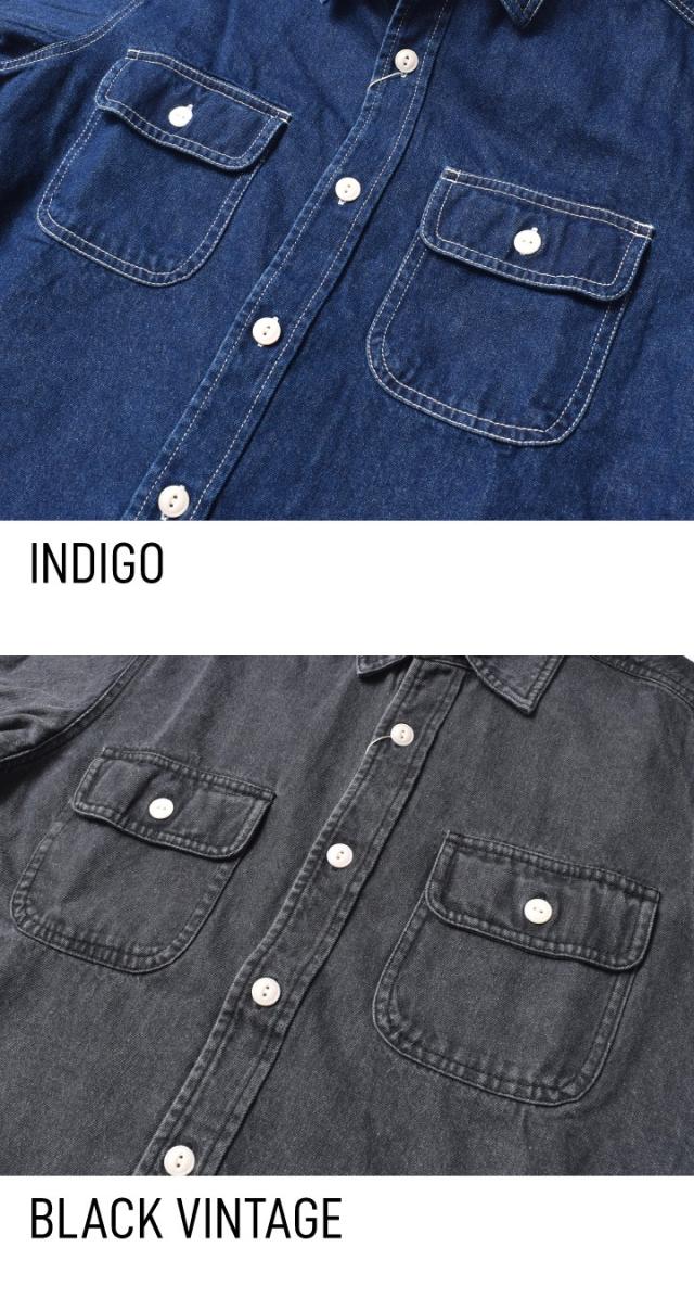 デニムワークシャツ