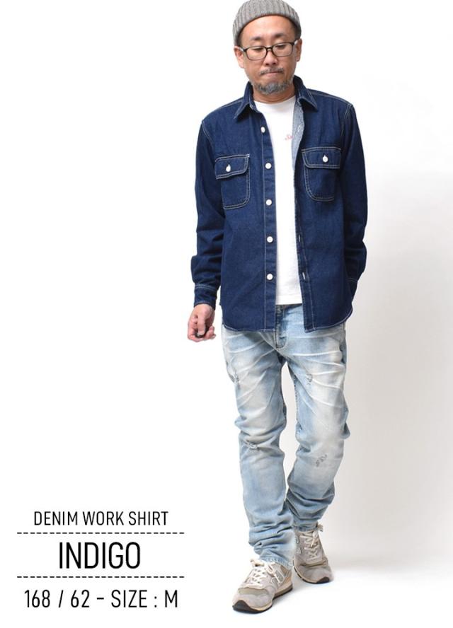 デニムワークシャツ