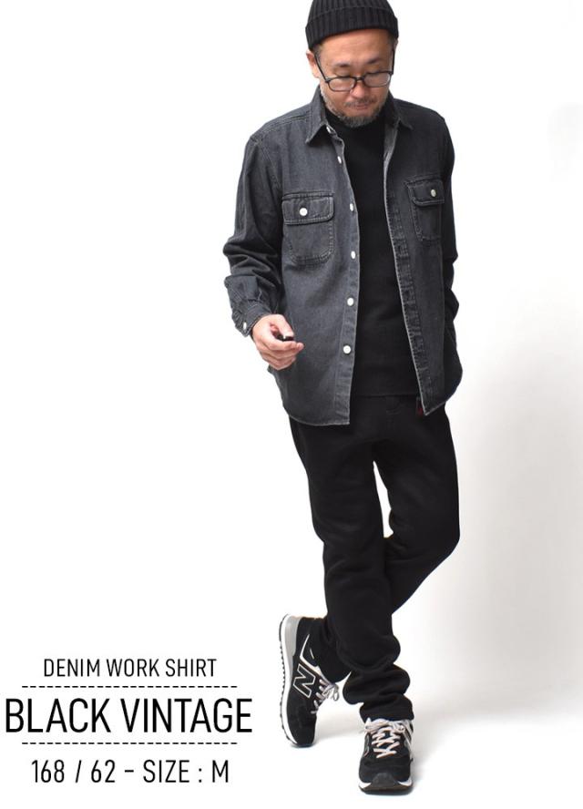 デニムワークシャツ