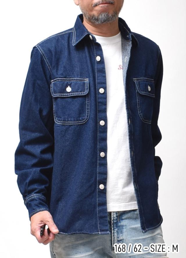 デニムワークシャツ