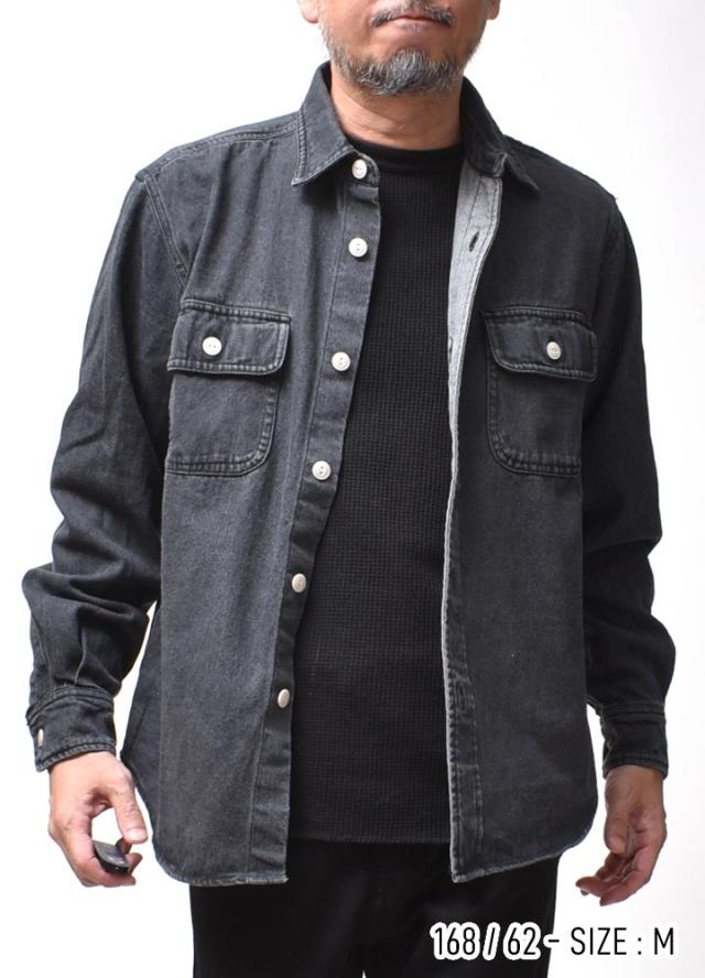 デニムワークシャツ