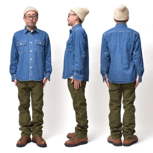デニムワークシャツ
