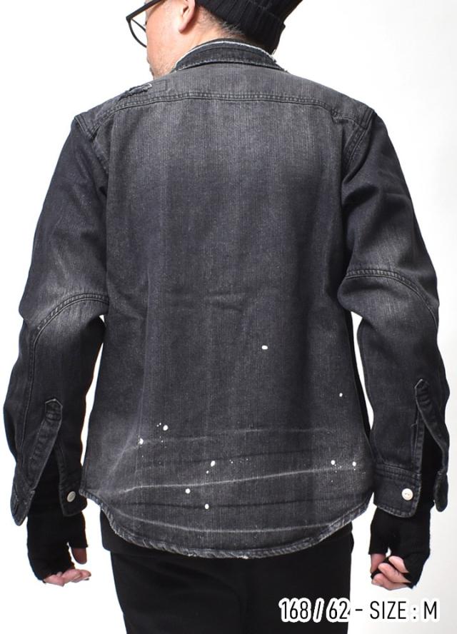 ダメージデニムシャツ