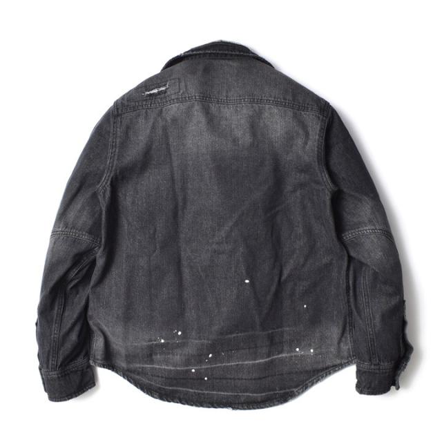 ダメージデニムシャツ