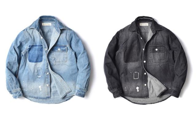 ダメージデニムシャツ