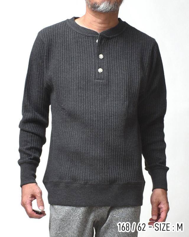 ビックワッフルヘンリーネック