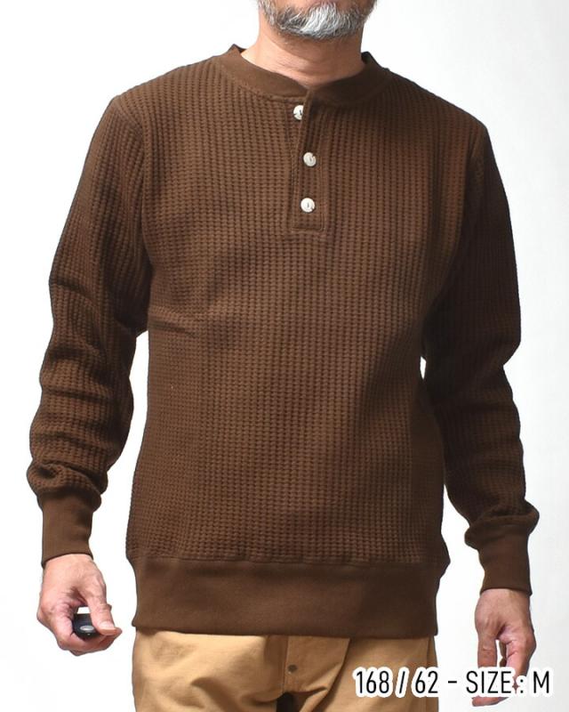 ビックワッフルヘンリーネック