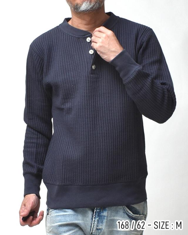 ビックワッフルヘンリーネック
