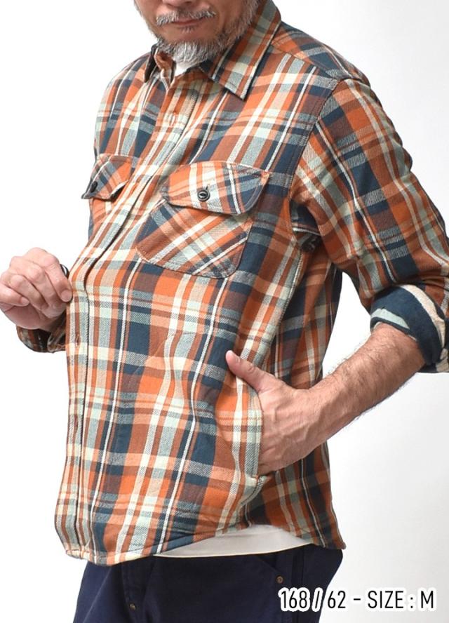 裏起毛ネルシャツ