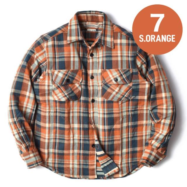 裏起毛ネルシャツ