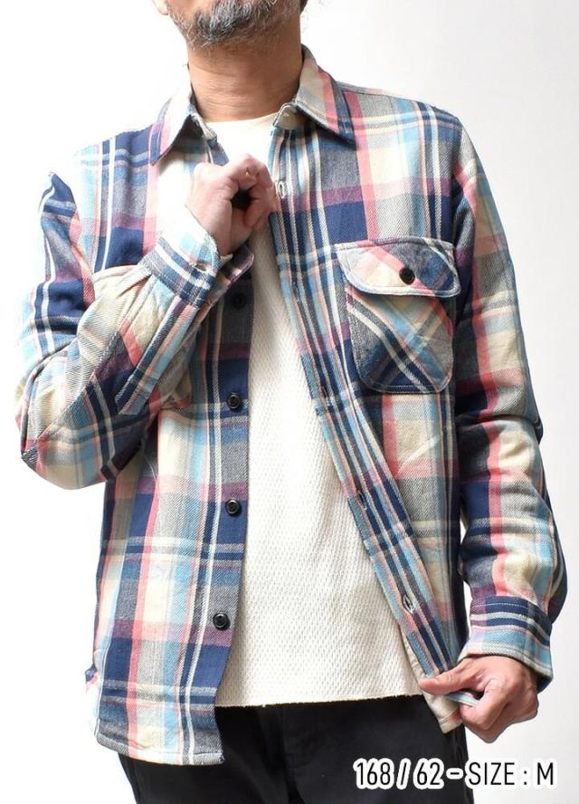 裏起毛ネルシャツ