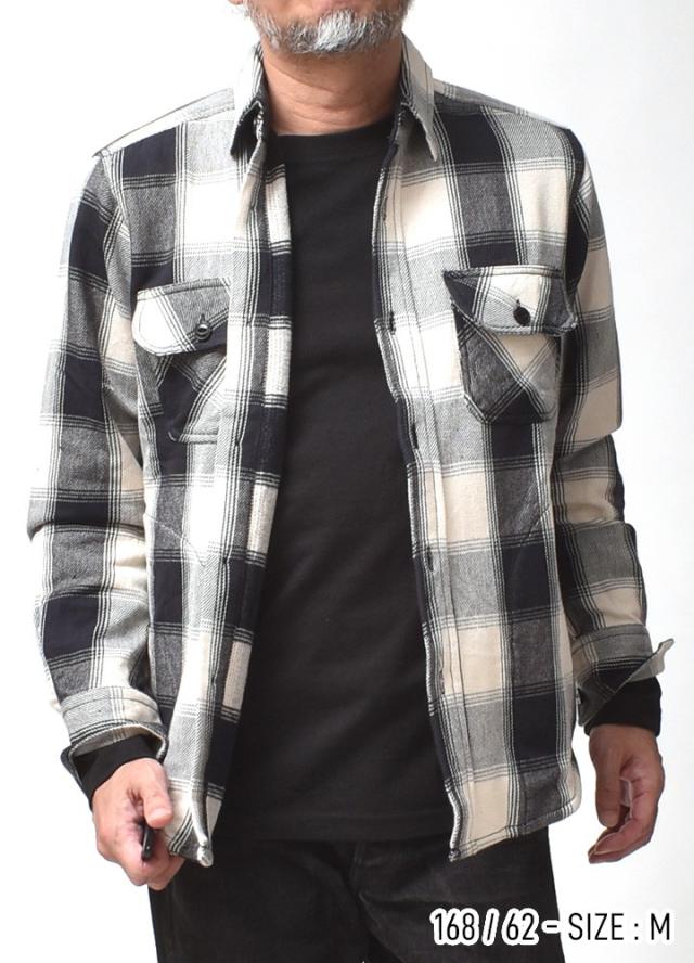 裏起毛ネルシャツ