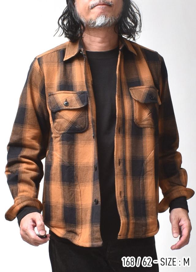 裏起毛ネルシャツ