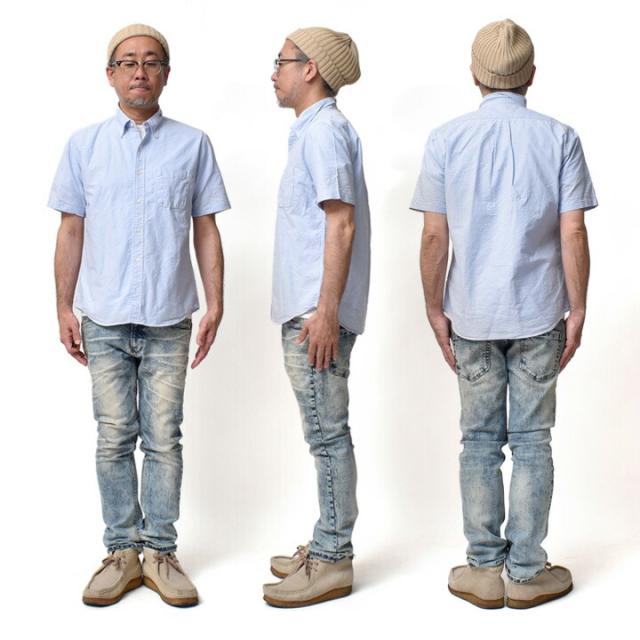 半袖オックスシャツ