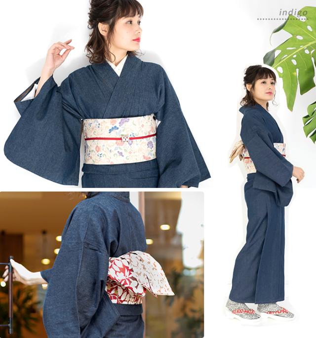 女単衣 デニム