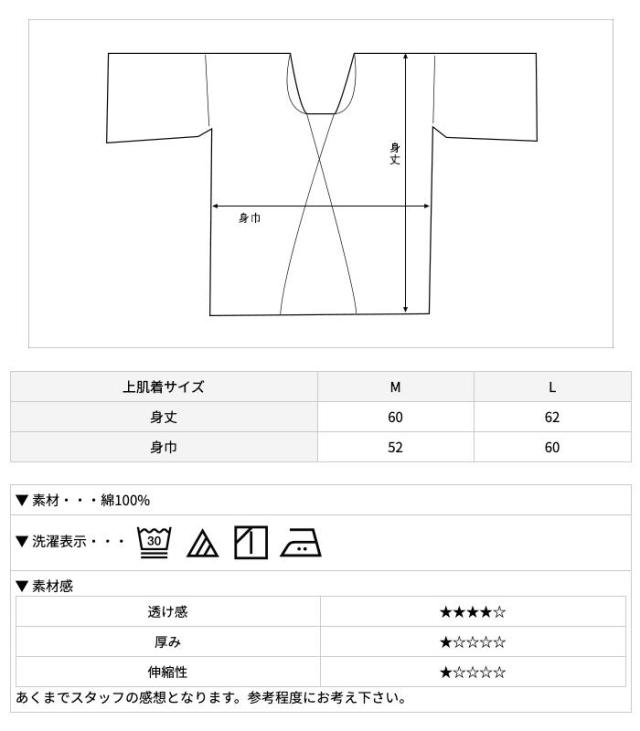 肌着2点(上肌着4/ステテコ6)
