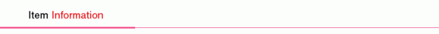 Item Information