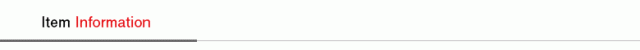Item Information