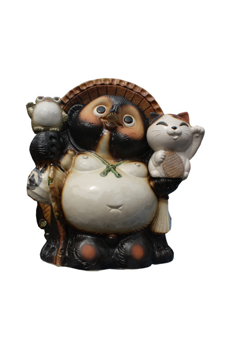 招き猫・蛙付狸13号