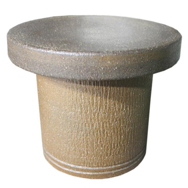 信楽焼　フラワースタンド　窯肌トチリ花台7号