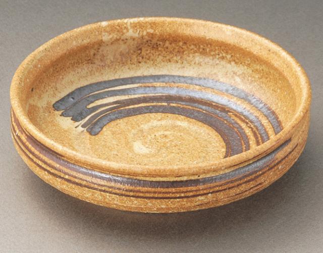 イラボ鉄刷毛目深丸皿［信楽焼　陶器・信楽焼　キッチン　食器　向付］